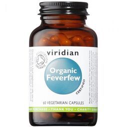 Viridian Feverfew 350mg Veg Caps 60 size #941