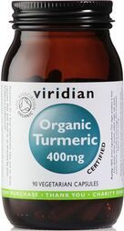 Viridian Turmeric 400mg Veg Caps 90 size #967 (Expiry Date 12-2024)