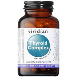 Viridian Thyroid Complex Veg Caps 60 size #401