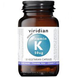 Viridian Vitamin K1 50ug Veg Caps 30 size #298