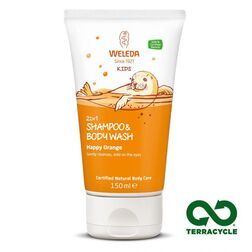 Weleda Kids 2in1 Shampoo and Body Wash Happy Orange - (150ml)