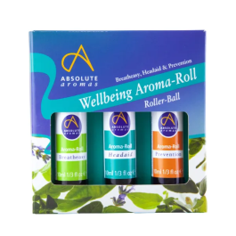 Absolute Aromas Wellbeing Aroma-Roll Kit Set of 3 x 10ml # AA57