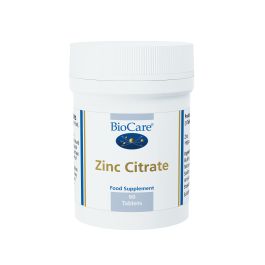 BioCare Zinc Citrate 50mg (15mg Elemental Zinc) # 13690